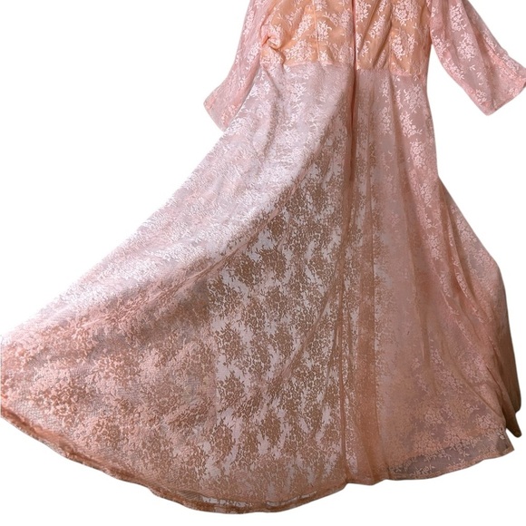 Vintage  babydoll lingerie,sheer,maxi,lace,fairy,whimsical 
PTP 20” handmade?EC - Picture 4 of 13